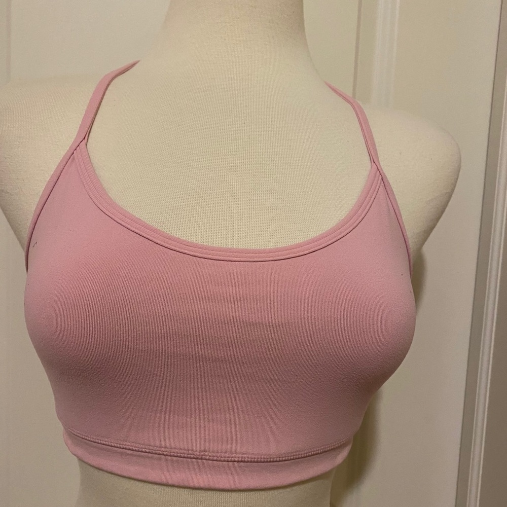 Lululemon light pink sport bra- size 6